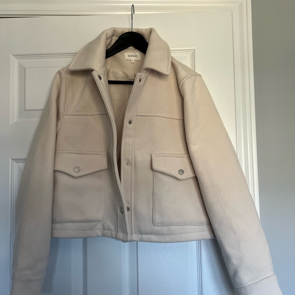 Bohme Nina Wool Blend Jacket in Cream